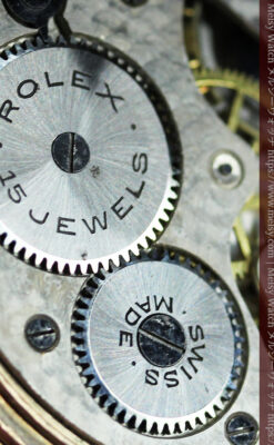 ロレックス ローマ数字の小窓付きアンティーク懐中時計 【1920年頃】箱付き-P2345-4