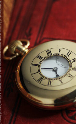 ロレックス ローマ数字の小窓付きアンティーク懐中時計 【1920年頃】箱付き-P2345-5