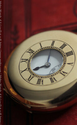 ロレックス ローマ数字の小窓付きアンティーク懐中時計 【1920年頃】箱付き-P2345-9