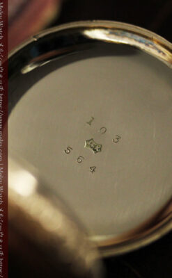 24の星が輝くウォルサムの金無垢アンティーク懐中時計 【1890年頃】イニシャルS-P2347-22