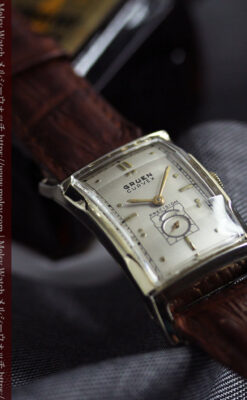 カーベックス 上品なグリュエンのアンティーク腕時計 【1950年頃】-W1599-1