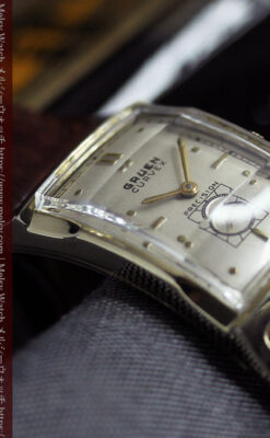 カーベックス 上品なグリュエンのアンティーク腕時計 【1950年頃】-W1599-12