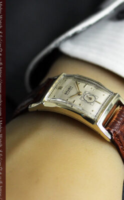 カーベックス 上品なグリュエンのアンティーク腕時計 【1950年頃】-W1599-19