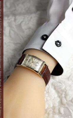 カーベックス 上品なグリュエンのアンティーク腕時計 【1950年頃】-W1599-22