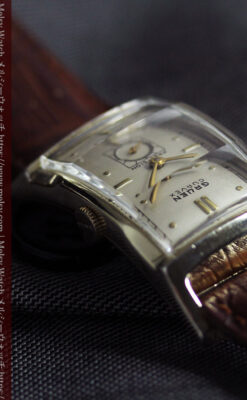 カーベックス 上品なグリュエンのアンティーク腕時計 【1950年頃】-W1599-3