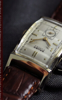 カーベックス 上品なグリュエンのアンティーク腕時計 【1950年頃】-W1599-4