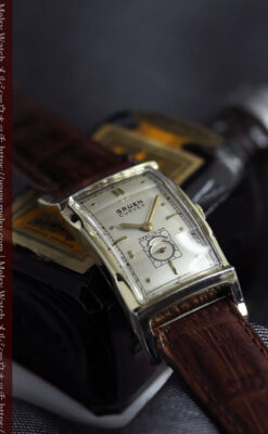 カーベックス 上品なグリュエンのアンティーク腕時計 【1950年頃】-W1599-6