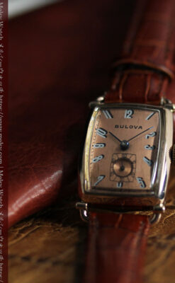 アメリカンレトロなブローバのアンティーク腕時計 【1944年頃】-W1600-2