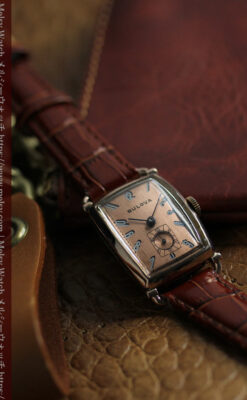 アメリカンレトロなブローバのアンティーク腕時計 【1944年頃】-W1600-3