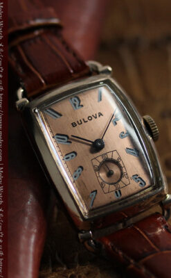 アメリカンレトロなブローバのアンティーク腕時計 【1944年頃】-W1600-6