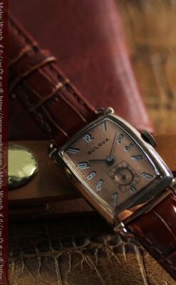 アメリカンレトロなブローバのアンティーク腕時計 【1944年頃】-W1600-9