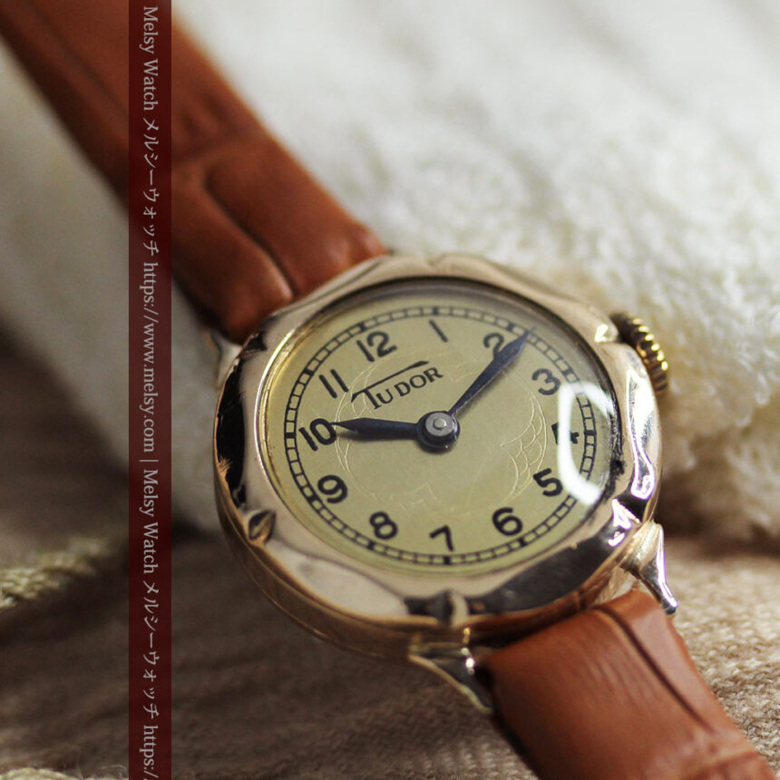 ロレックス・チューダーの婦人物 金無垢アンティーク腕時計 【1940年頃】-W1601-1