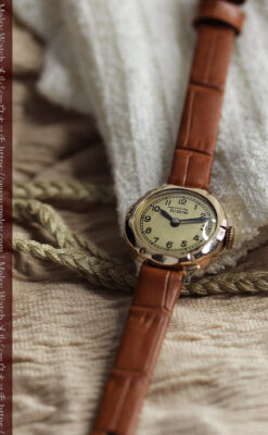 ロレックス・チューダーの婦人物 金無垢アンティーク腕時計 【1940年頃】-W1601-5