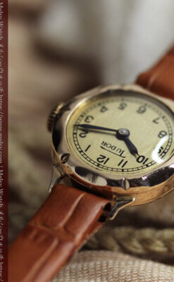 ロレックス・チューダーの婦人物 金無垢アンティーク腕時計 【1940年頃】-W1601-8