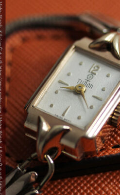 ロレックス・チューダーのレトロな金無垢女性用腕時計 【1940年頃】ローズ色-W1602-10