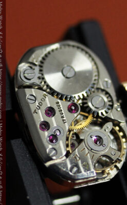 ロレックス・チューダーのレトロな金無垢女性用腕時計 【1940年頃】ローズ色-W1602-13