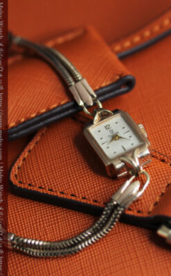 ロレックス・チューダーのレトロな金無垢女性用腕時計 【1940年頃】ローズ色-W1602-5