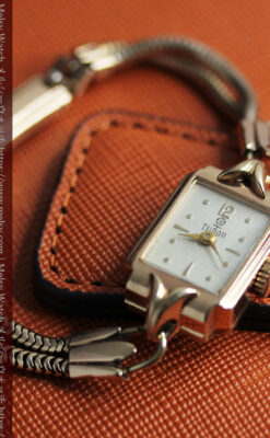 ロレックス・チューダーのレトロな金無垢女性用腕時計 【1940年頃】ローズ色-W1602-6