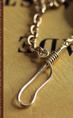 馬への愛が伝わる特別なアンティーク懐中時計チェーン-C0508-17