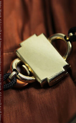 お洒落なハミルトンの金無垢アンティーク腕時計 【1940年頃】-W1603-15