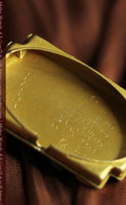 お洒落なハミルトンの金無垢アンティーク腕時計 【1940年頃】-W1603-16