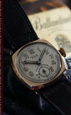 ロレックス・チューダーの金無垢アンティーク腕時計 【1941年頃】クッション型-W1604-10