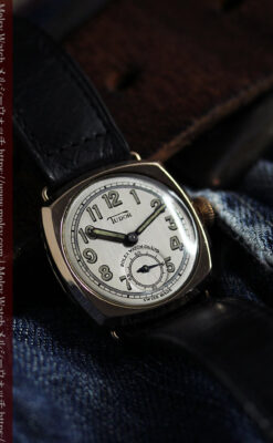 ロレックス・チューダーの金無垢アンティーク腕時計 【1941年頃】クッション型-W1604-14