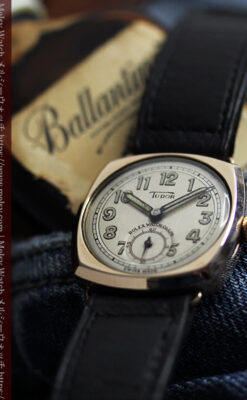 ロレックス・チューダーの金無垢アンティーク腕時計 【1941年頃】クッション型-W1604-3