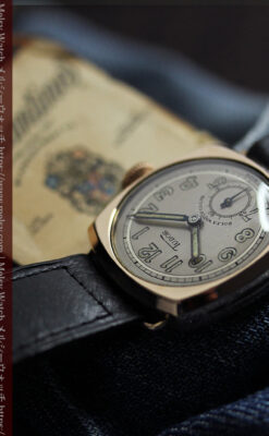 ロレックス・チューダーの金無垢アンティーク腕時計 【1941年頃】クッション型-W1604-5