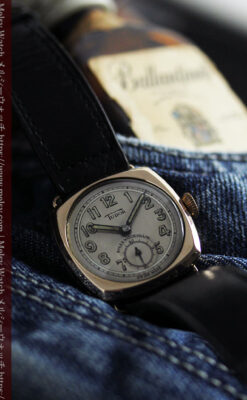 ロレックス・チューダーの金無垢アンティーク腕時計 【1941年頃】クッション型-W1604-6