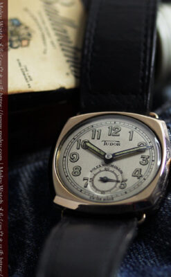 ロレックス・チューダーの金無垢アンティーク腕時計 【1941年頃】クッション型-W1604-8
