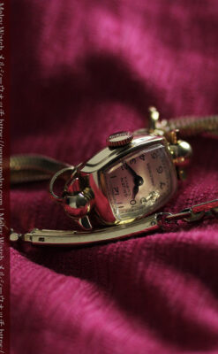 グリュエンのカーベックス・レディース腕時計 【1945年頃】-W1605-11