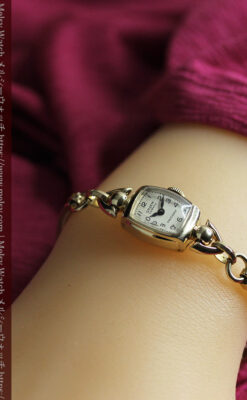 グリュエンのカーベックス・レディース腕時計 【1945年頃】-W1605-6