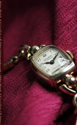 グリュエンのカーベックス・レディース腕時計 【1945年頃】-W1605-8