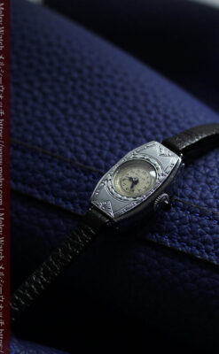 ブローバのディテールの綺麗な婦人物アンティーク腕時計 【1930年頃】-W1606-1