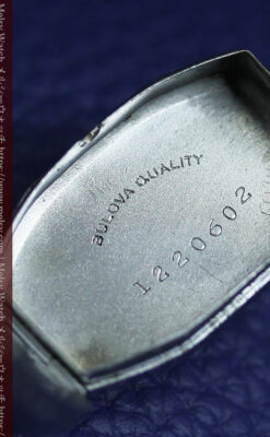 ブローバのディテールの綺麗な婦人物アンティーク腕時計 【1930年頃】-W1606-12