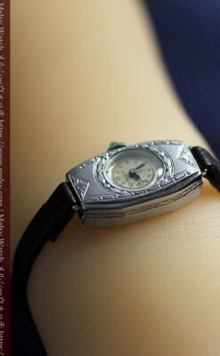 ブローバのディテールの綺麗な婦人物アンティーク腕時計 【1930年頃】-W1606-15