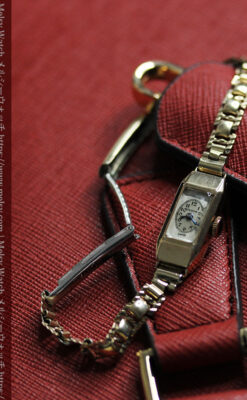 小さく細身の上品なロレックス・チューダー 金無垢アンティーク腕時計【1940年頃】-W1607-11