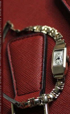 小さく細身の上品なロレックス・チューダー 金無垢アンティーク腕時計【1940年頃】-W1607-2