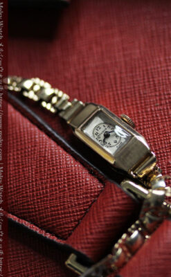 小さく細身の上品なロレックス・チューダー 金無垢アンティーク腕時計【1940年頃】-W1607-3