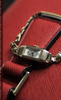 小さく細身の上品なロレックス・チューダー 金無垢アンティーク腕時計【1940年頃】-W1607-4