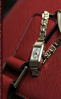 小さく細身の上品なロレックス・チューダー 金無垢アンティーク腕時計【1940年頃】-W1607-6