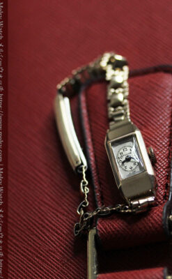 小さく細身の上品なロレックス・チューダー 金無垢アンティーク腕時計【1940年頃】-W1607-7