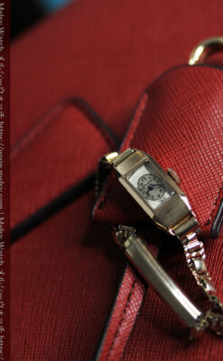 小さく細身の上品なロレックス・チューダー 金無垢アンティーク腕時計【1940年頃】-W1607-8