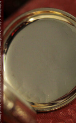 立体的な金と真珠の花 ウォルサムの金無垢アンティーク懐中時計 【1897年頃】-P2349-20