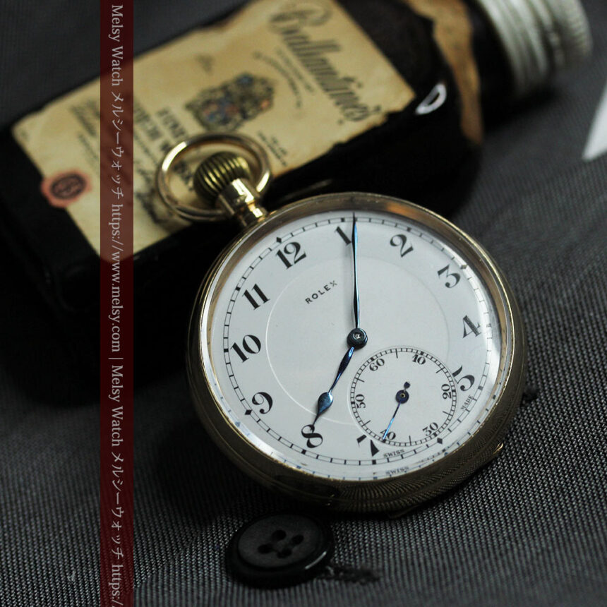 重厚な風格のロレックス アンティーク金無垢懐中時計 【1926年頃】-P2350-1