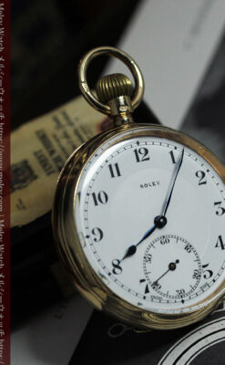 重厚な風格のロレックス アンティーク金無垢懐中時計 【1926年頃】-P2350-13