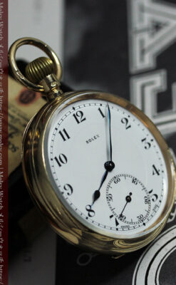 重厚な風格のロレックス アンティーク金無垢懐中時計 【1926年頃】-P2350-14