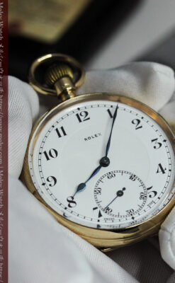 重厚な風格のロレックス アンティーク金無垢懐中時計 【1926年頃】-P2350-18