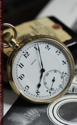 重厚な風格のロレックス アンティーク金無垢懐中時計 【1926年頃】-P2350-7